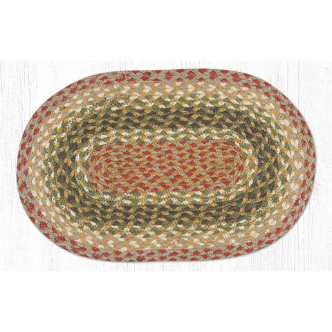 Olive burgundy rug