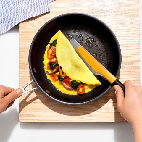 Making an omelet