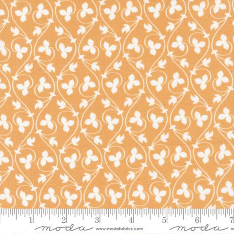 Cinammon and Cream Collection Acorn Vines Cotton Fabric orange