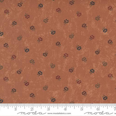 Daffodils and Dragonflies Collection Double Daisies Cotton Fabric 9704 orange