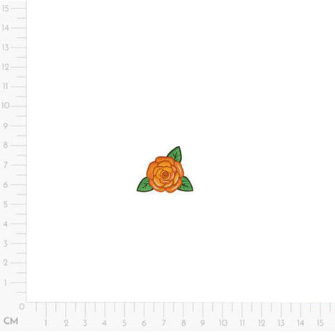 orange, Rose Applique M16469