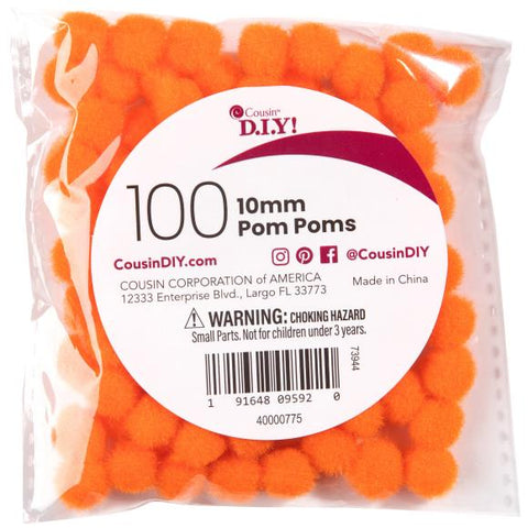 Orange Pom Poms