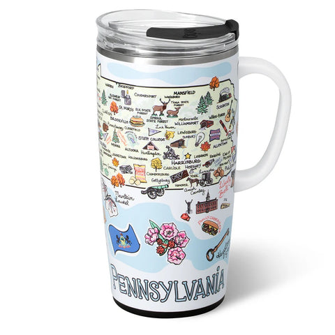 Swig Life 22 oz. Pennsylvania State stainless steel Travel Mug
