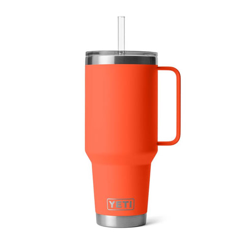 Papaya YETI Rambler 42 oz Travel Mug with Handle