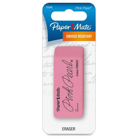 Paper Mate Pink Pearl Eraser in package