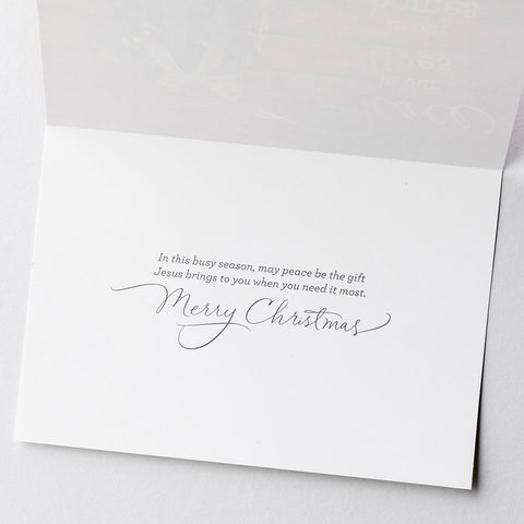 Inside of card