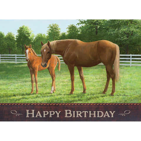 Birthday cards with horses
