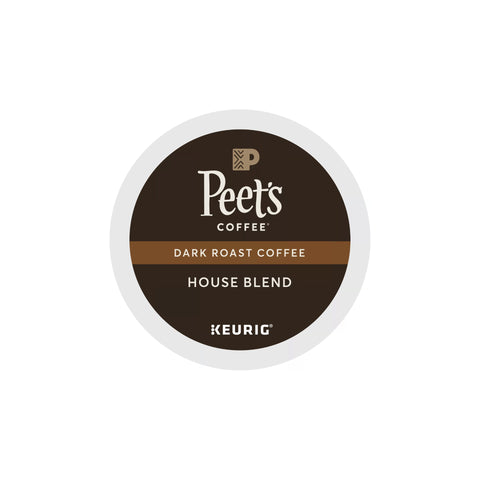 Peet's Dark Roast House Blend Coffee Keurig Pods 5000330265