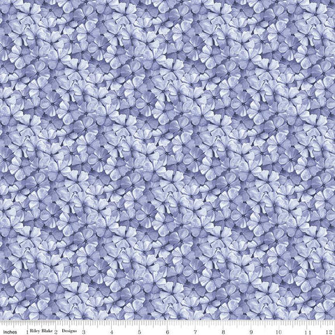 Periwinkle, Sewing Seeds Collection Phlox Petals Cotton Fabric C15694