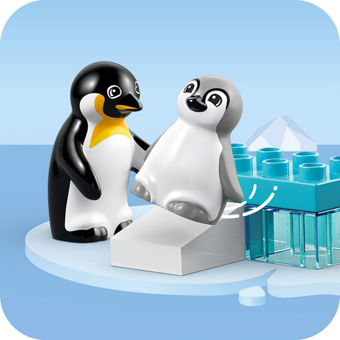 LEGO Duplo Town Wild Animal Families Penguins & Lions Building Toy 10442
