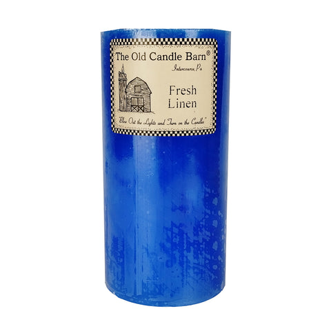 Fresh Linen Pillar Candle