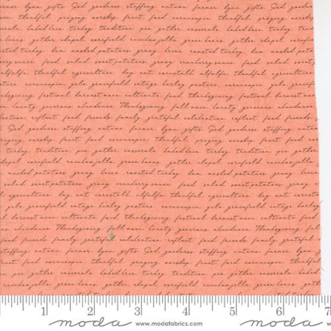 pink, Acorn Hollow Collection Campfire Text Cotton Fabric 30767