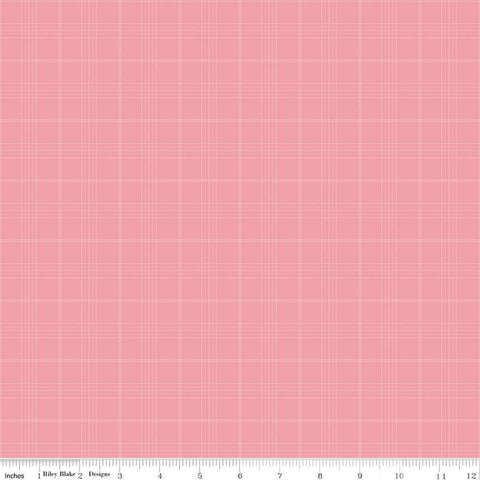 Pink,Peter Rabbit and Friends Collection Plaid Cotton Fabric CD15865