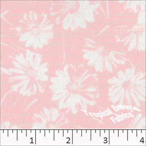 Poly Rayon Floral Print Fabric 04441pink