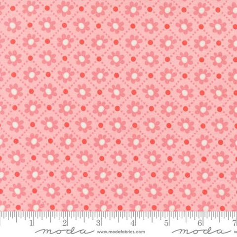 Pink, Sunday Brunch Collection Small Pastry Floral Cotton Fabric 30754