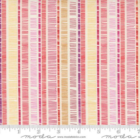 pink, Superbloom Collection Scribble Stripes Cotton Fabric 48785