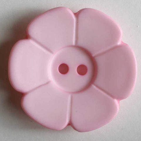 Pink flower button