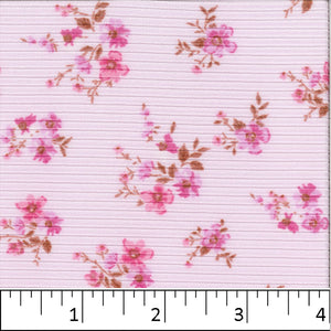 Elsa Rib Knit Fabric FA14499 pink