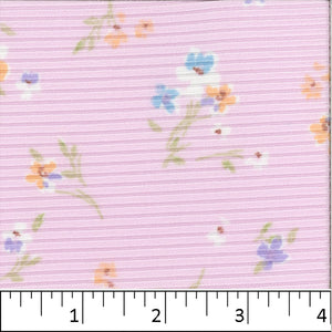 Gloria Rib Knit Fabric FA14507 pink