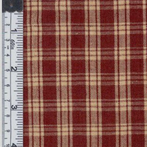 Rustic Woven Earth Tone Plaid Homespun Fabric by the Yard