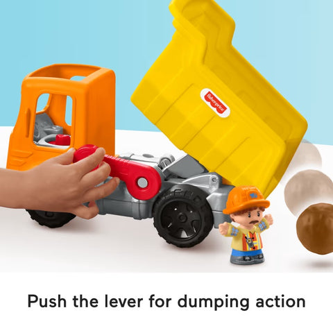 Little People Work Together Dump Truck Toddler Construction Toy HYC12