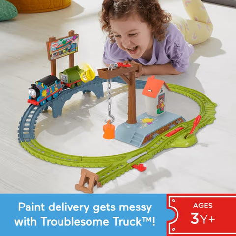Thomas & Friends Paint Delivery Motorized Train And Track Set HTN34