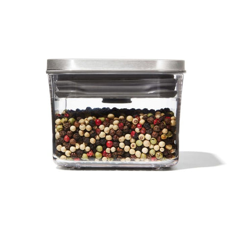 Mini pop container with peas