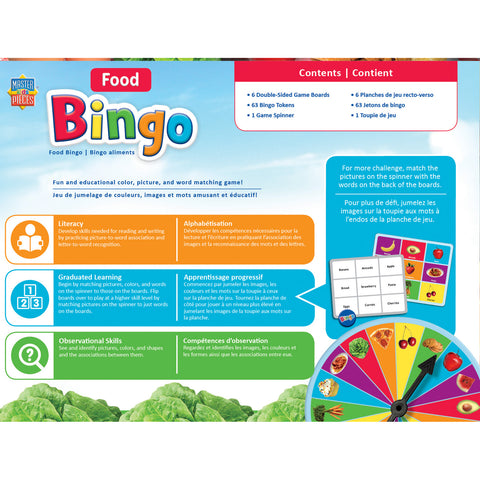 Food Names Educational Bingo Game 11814