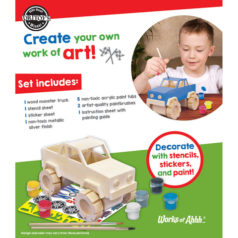 Wooden Monster Truck Paint Kit 21651