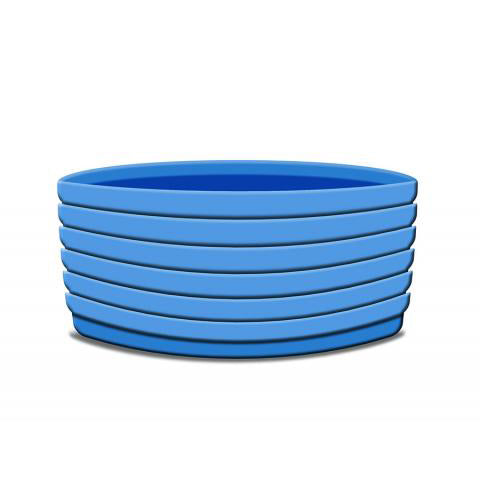 Stacked trays