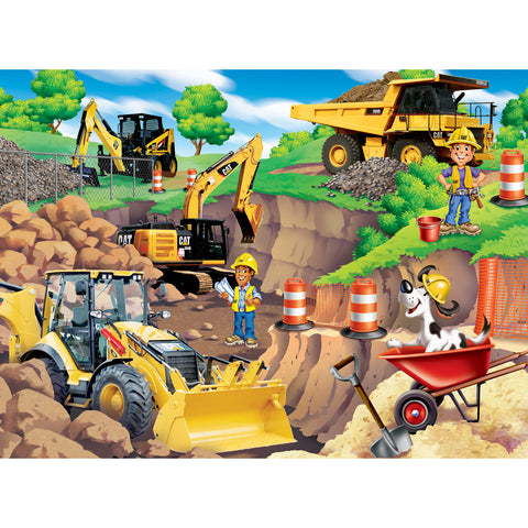 CAT Day at the Quarry Construction Trucks 60 PC Puzzle 11846