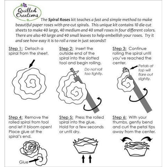 Quilled Creations Spiral Roses Quilling Kit Q419 – Good's Store Online