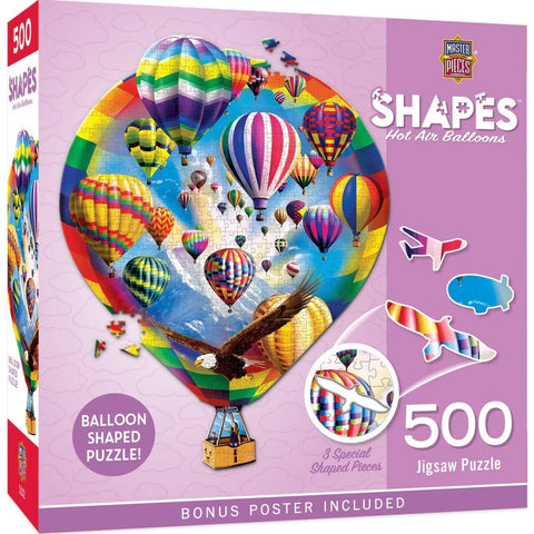 Shapes - Hot Air Balloons 500 Piece Jigsaw Puzzle 32289