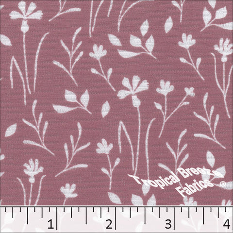 raspberry, Rebecca Floral Knit Print Dress Fabric 573517