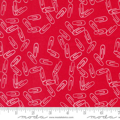 Back to School Collection Clip It Cotton Fabric 20896 red