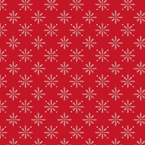 Colors of Summer Collection Floral Print Cotton Fabric 23706 red