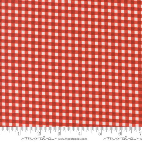 red, Farm and Garden Collection Plaid Cotton Fabric 7480