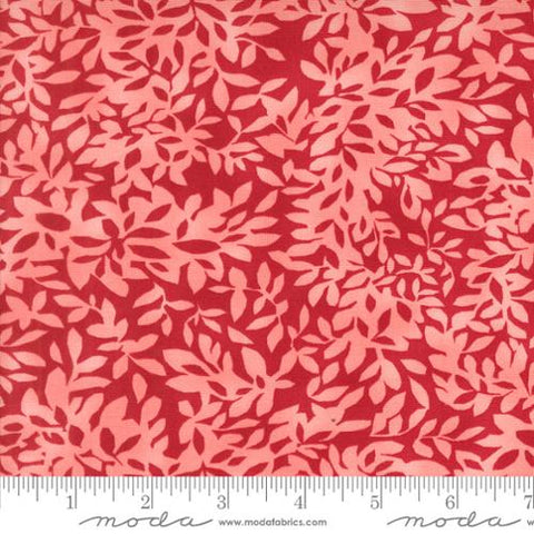 red, Superbloom Collection Leafy Blenders Cotton Fabric 48787