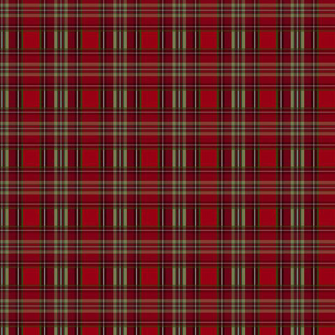 Tartan Holiday Collection Plaid Cotton Fabric 27668 red