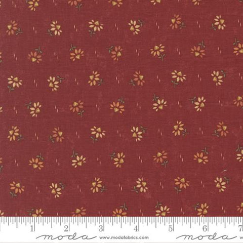 red, Wheatland Collection Coneflowers Cotton Fabric 9793