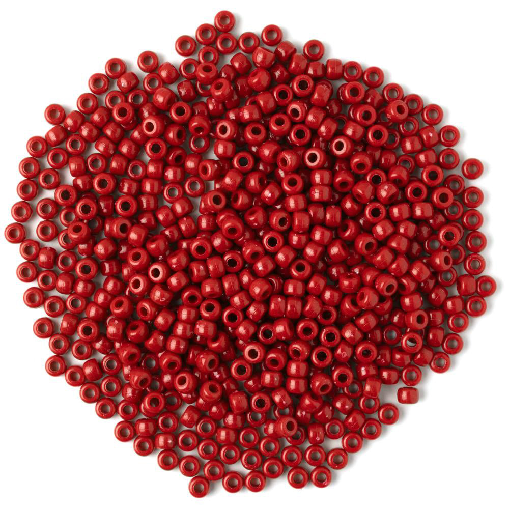Cousin Red Pony Beads 250 ct