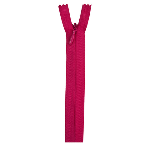 Red rose invisible zipper