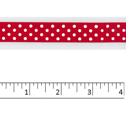 White dots on Red