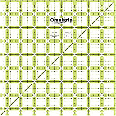 8.5-Inch Omnigrip Non-Slip Square Quilt Ruler RN-85