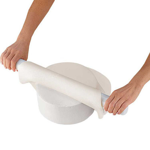 Rolling out fondant icing