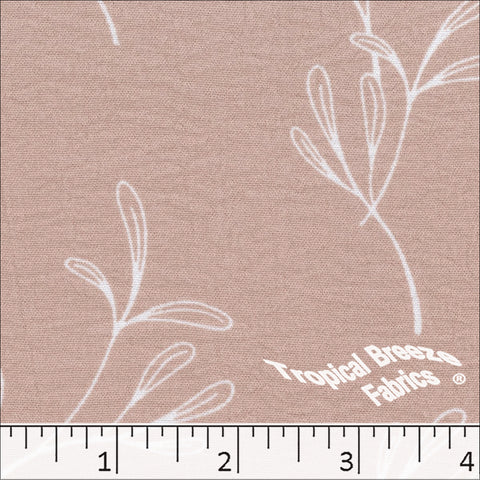 rose, Dream Crepe Leafy Print 042519