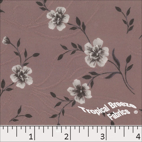 rose, Jacquard Knit Floral Print Fabric 572523