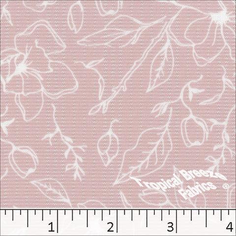 rose, Poly Rayon Floral Print Fabric 04450