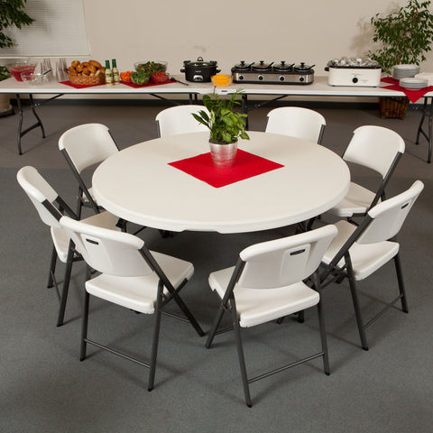 Round table in use