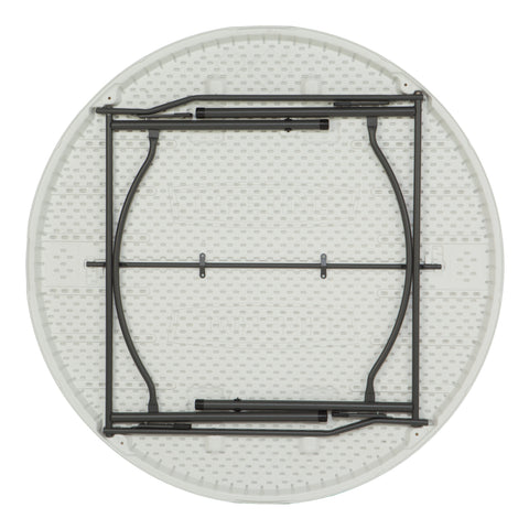Folded round table